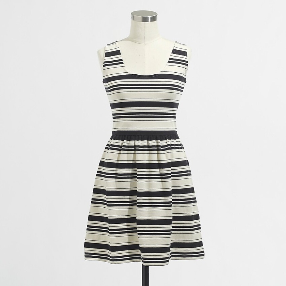 J. Crew Factory Stripe Button-Back Sundress